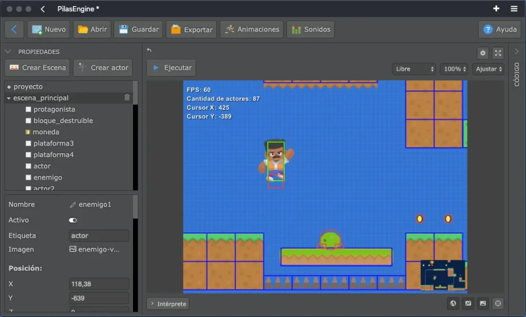 Piles engine Videojocs 2d
